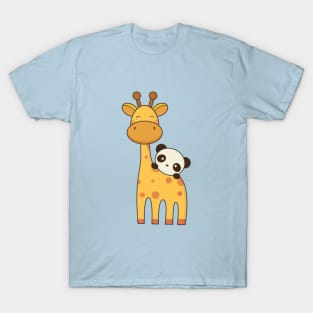 Giraffe and Panda are kawaii cute T-Shirt